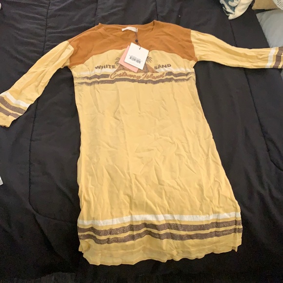 Spell white sand organic tee dress XXS NWT - Picture 2 of 8